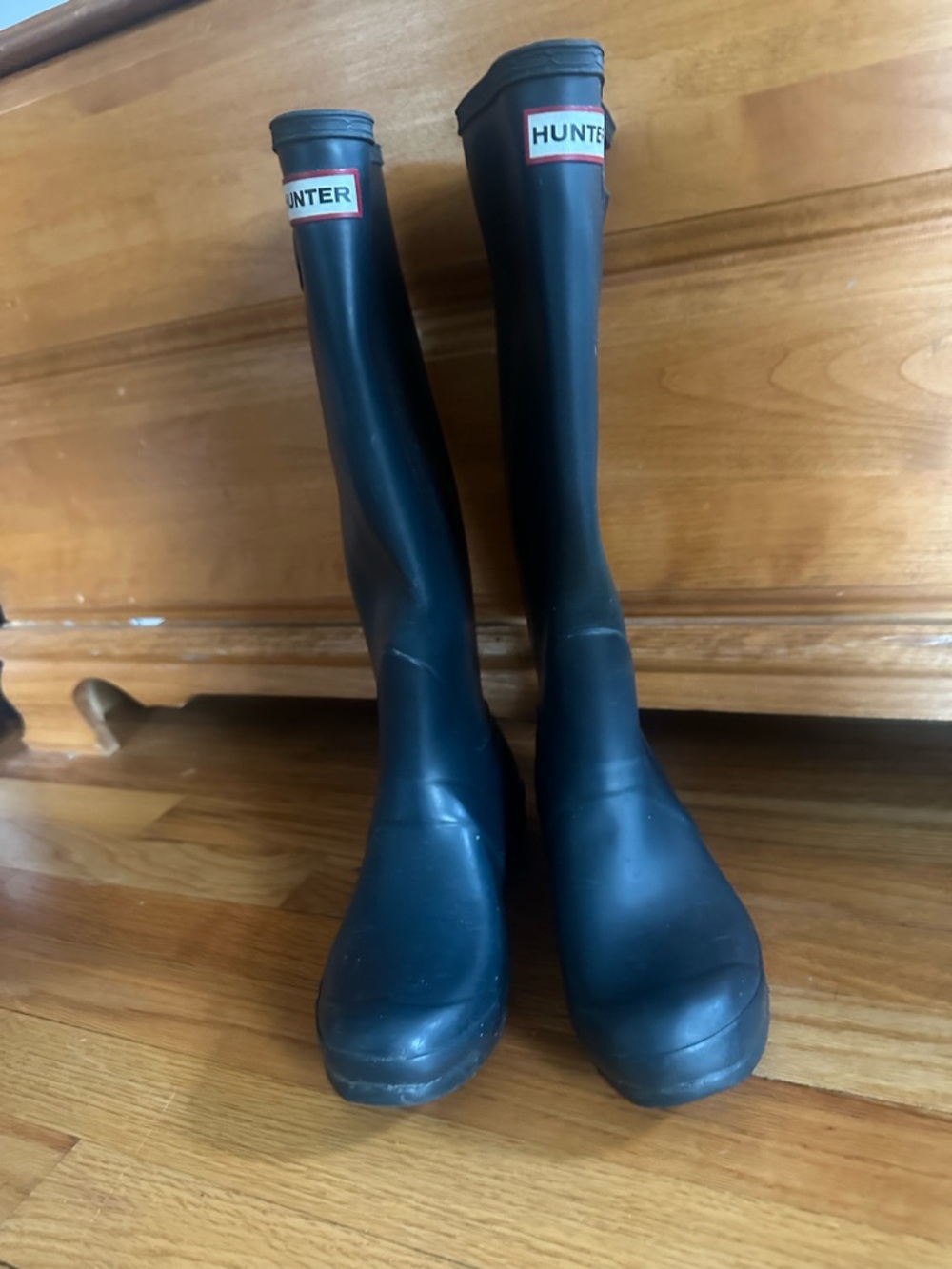 Hunter Black Tall Waterproof Rain Boots